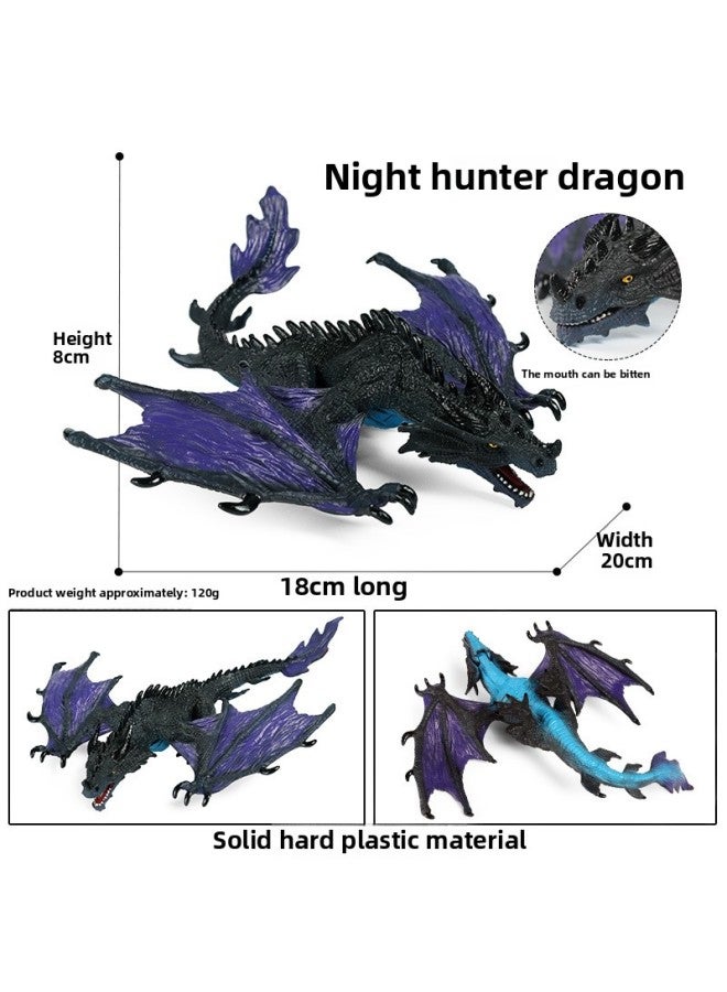 Cross-border Children's Simulation Myth Animal Warcraft Solid Dinosaur Model Night Hunting Dragon Octopus Monster Ice Dragon Sea Dragon Toy