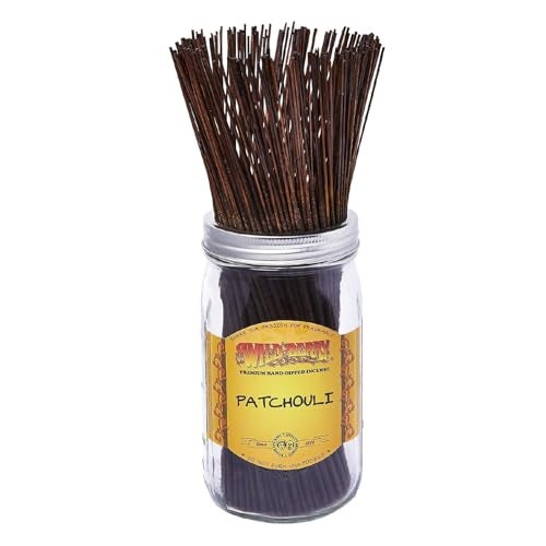 Wild Berry Incense Sticks - Patchouli - Classic Fragrance with Jasmine and Cedar Wood - Hand Dipped in The USA (100 Count) - Image 1