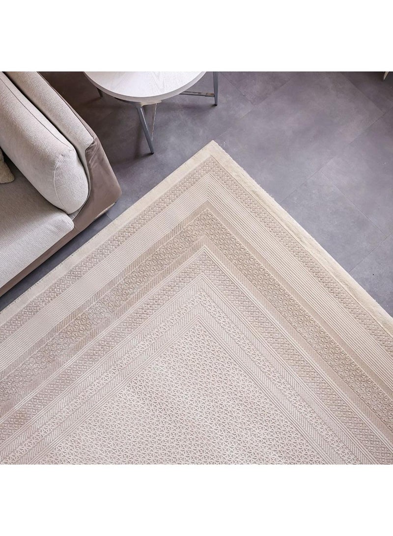 DANUBE HOME Modern Mose Rug  Polypropylene + Polyester Area Rug Floor Covering L230xW160cm-White Multi  - Image 1