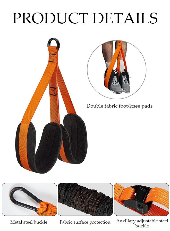 DUNISO شريط مساعدة السحب، أشرطة مساعدة بار السحب، أشرطة مقاومة ثقيلة قابلة للتعديل والاستبدال، سهلة التجميع، مناسبة للعائلة، السفر، الأنشطة الخارجية، بناء العضلات، حرق الدهون، وتحسين التمارين الهوائية - Image 3