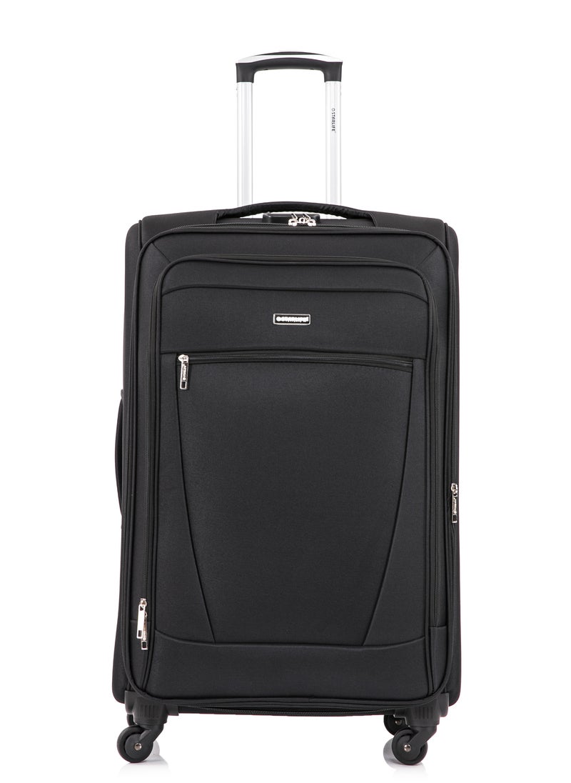 STARLIFE - 4 Piece Softside 4 Wheels Trolley Luggage Set With Number Lock 20,24,28,32 Inches - Image 1