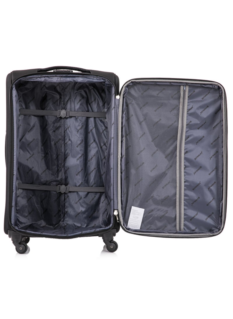 STARLIFE - 4 Piece Softside 4 Wheels Trolley Luggage Set With Number Lock 20,24,28,32 Inches - Image 1