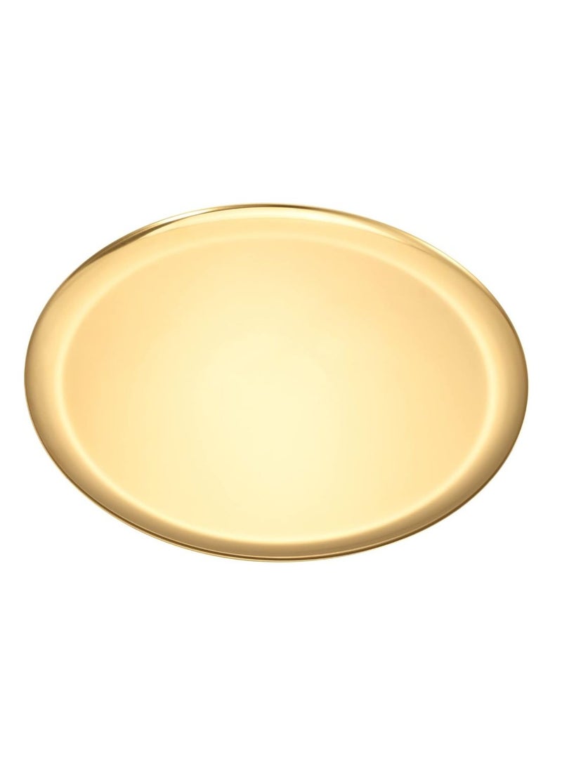 Golden stainless steel set of 2 dishes -23.26 cm sizes - Image 2