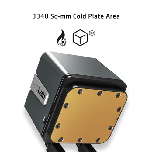 ANT Esports ProLab Design AI360 LC AIO Liquid Cooler|Up to Intel® LGA1851, AMD® AM5/Threadripper|High-Performance FAN (2200 RPM, 4.5 mmAq)|High Density Radiator|WireFree FANs PWM Control| 5 Year Warranty - Image 5