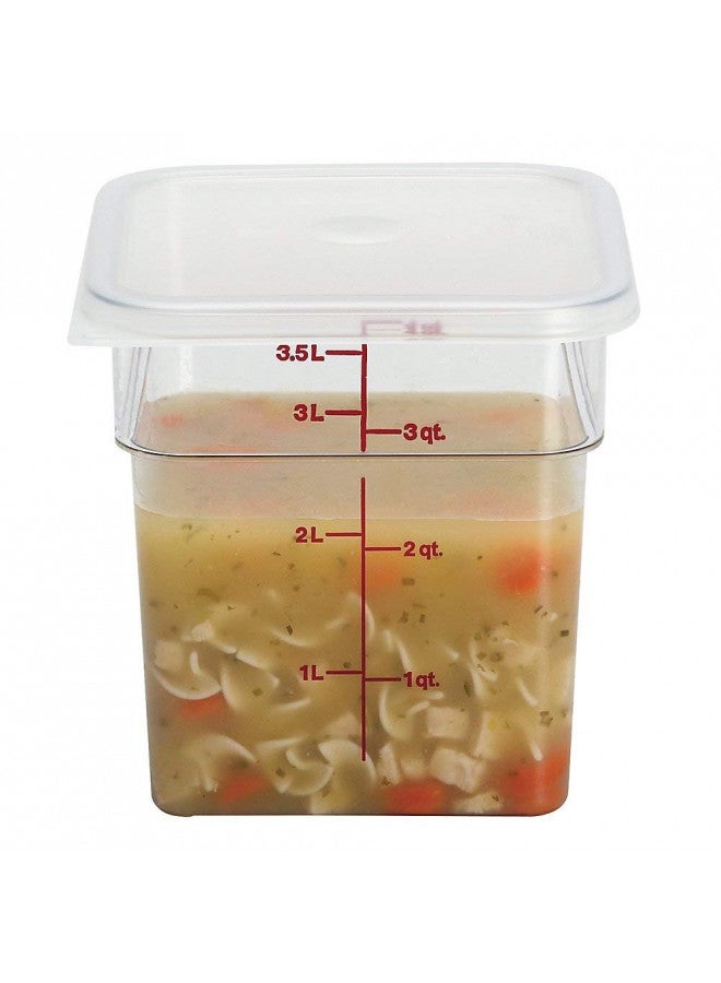 Cambro حاوية تخزين الطعام كامبرو 4SFSCW135 كام سكوير (4 كوارت، بولي كربونات، NSF) - Image 3