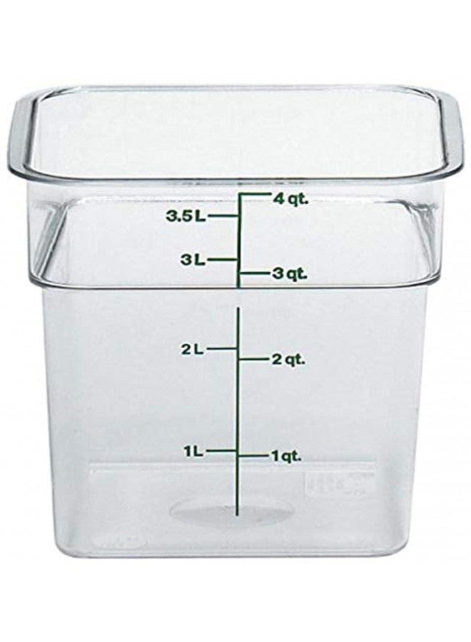 Cambro حاوية تخزين الطعام كامبرو 4SFSCW135 كام سكوير (4 كوارت، بولي كربونات، NSF) - Image 1