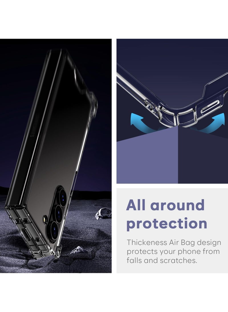 حافظة لهاتف سامسونج جالاكسي Z فولد 6، حافظة هاتف خلفية صلبة شفافة كريستالية ممتازة ماصة للصدمات ومادة TPU ممتصة للصدمات لهاتف سامسونج جالاكسي Z فولد 6 5G - Image 4