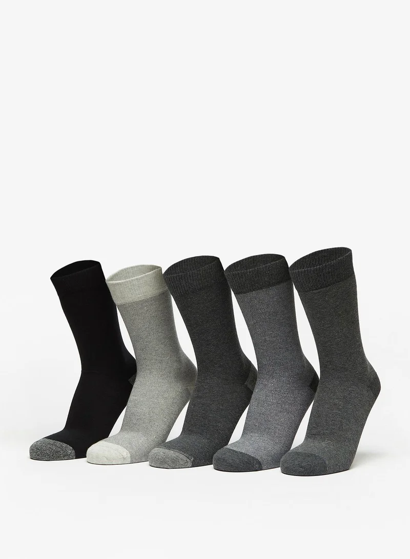 DUCHINI 5 Pack Essential Socks