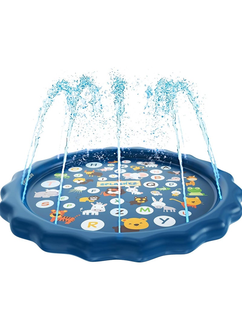 Splash Pads Sprinkler for Kids and Baby Pool for Learning Toddler Sprinkler Pool, 100cm, Outside Water Toys  - Image 1
