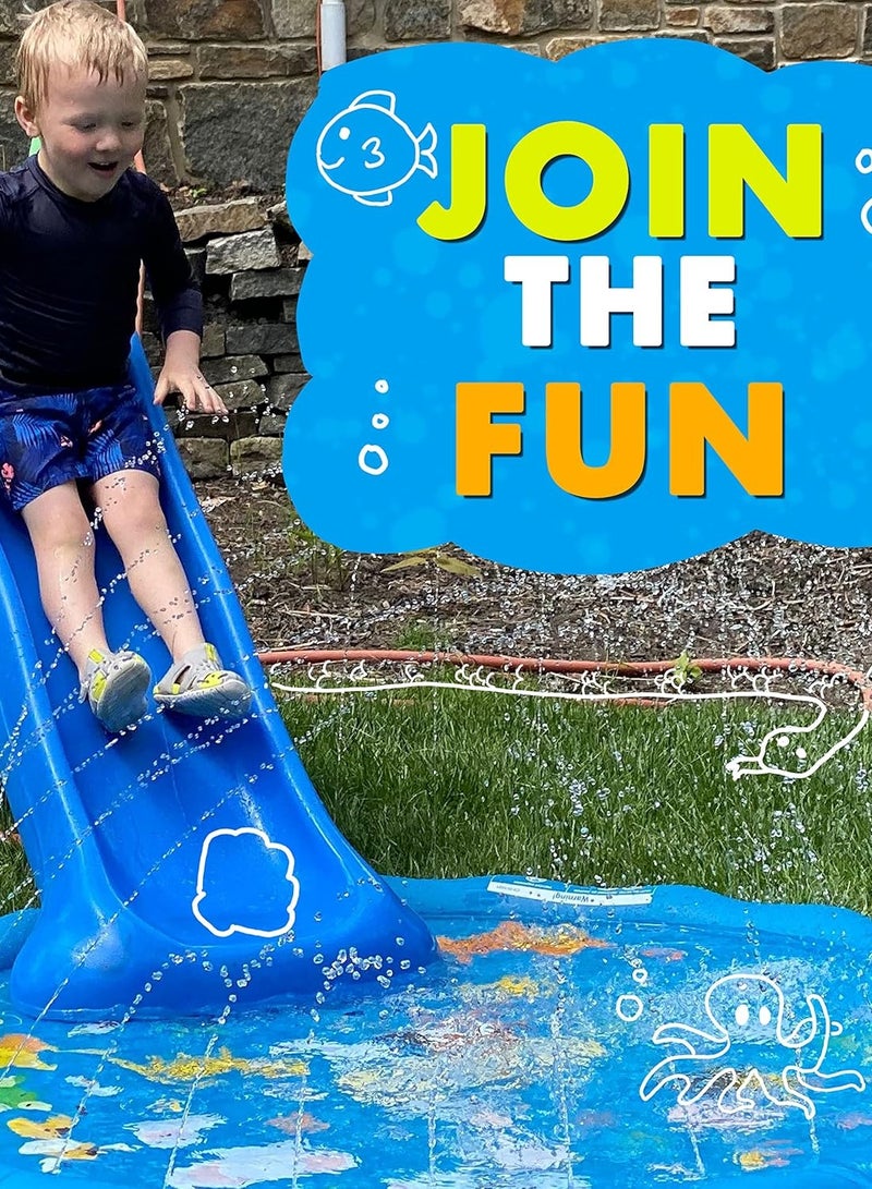 Splash Pads Sprinkler for Kids and Baby Pool for Learning Toddler Sprinkler Pool, 100cm, Outside Water Toys  - Image 2