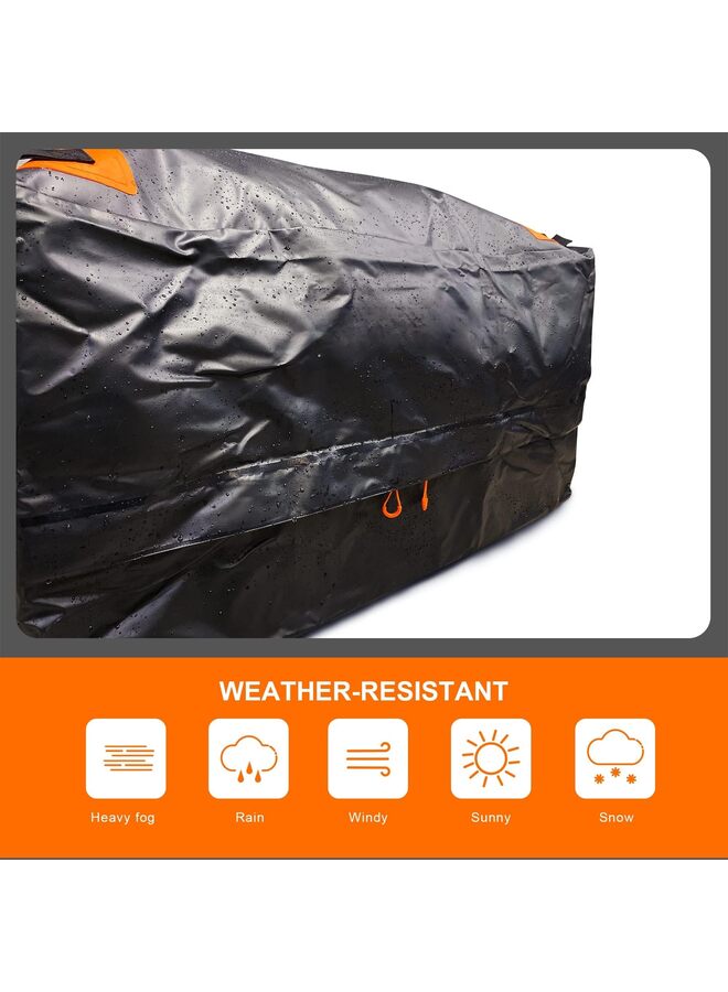 حقيبة شحن صندوق الشاحنة مع شبكة شحن، مقاومة للماء 600D شديدة التحمل، بسيطة ومريحة للتركيب، تناسب أي حجم شاحنة (51 بوصة × 40 بوصة × 22 بوصة) 26 قدمًا مكعبًا - Image 5