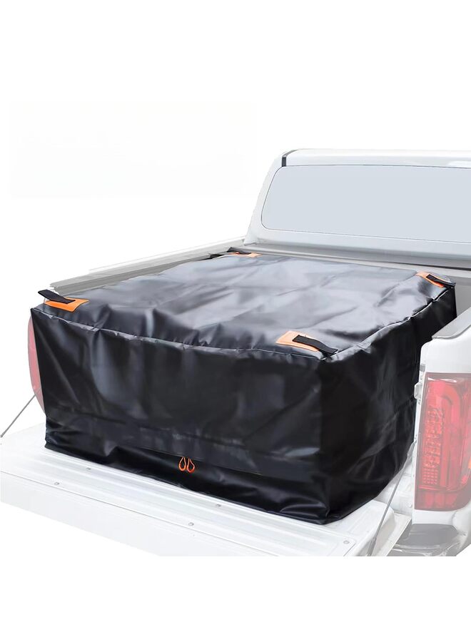 حقيبة شحن صندوق الشاحنة مع شبكة شحن، مقاومة للماء 600D شديدة التحمل، بسيطة ومريحة للتركيب، تناسب أي حجم شاحنة (51 بوصة × 40 بوصة × 22 بوصة) 26 قدمًا مكعبًا - Image 1