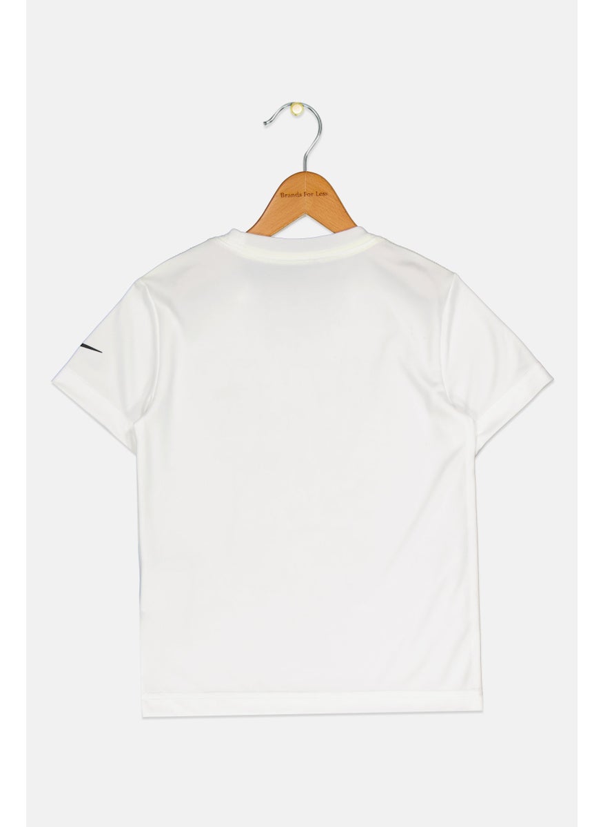 Nike Nike 3Brand by Russell Wilson Kids Boy Sportswear Fit Short Sleeves Outdoor T-Shirt, White  - Image 2