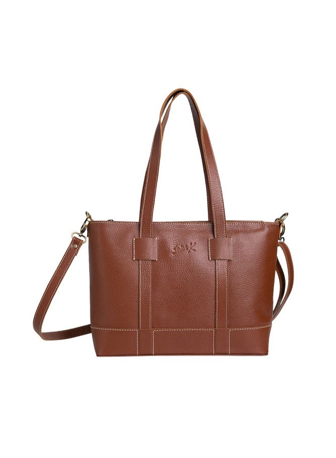 سيفين ك حقيبة نسائية من الجلد الطبيعي متعددة الاستخدامات - محمولة باليد، وكتف، وعبر الجسم