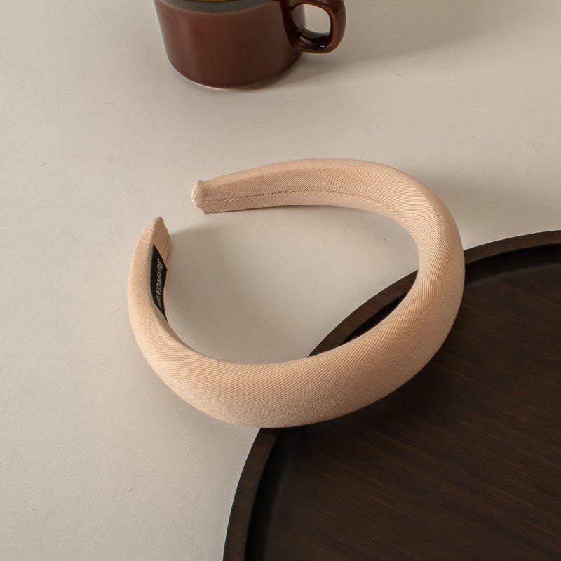 Loquat Autumn Winter Womens Hair Hoop Headband Sponge headband 【khakis】】