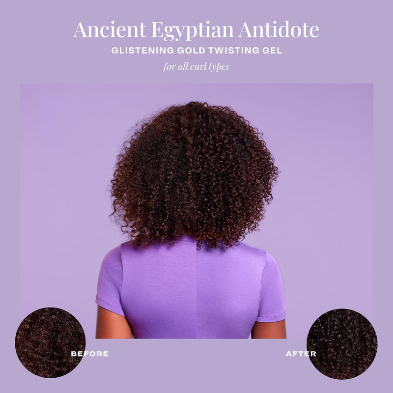 The Mane Choice Ancient Egyptian Anti-Breakage & Repair 24 Karat Gold Twisting Hair Gel, Definition & Shine Braid Gel for Dry, Damaged, Color or Chemically-Treated Hair, Fights Split Ends, 12 Oz - Image 2