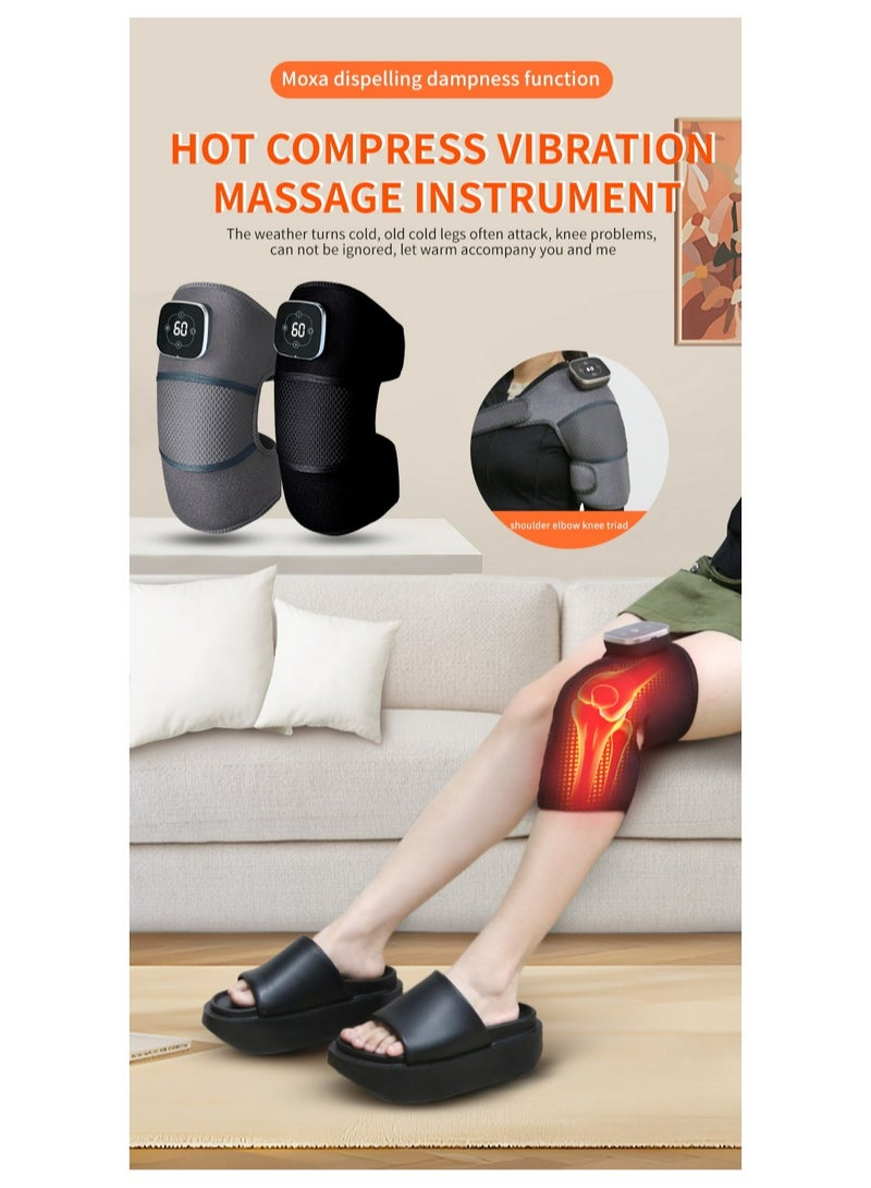 Meiyilan Knee Heating Pad - Wireless Heating Knee Massager, Portable Knee Shoulder Elbow 3-in-1 Heating Vibration Massager, Relieve Joint Pain and Pressure - Image 2