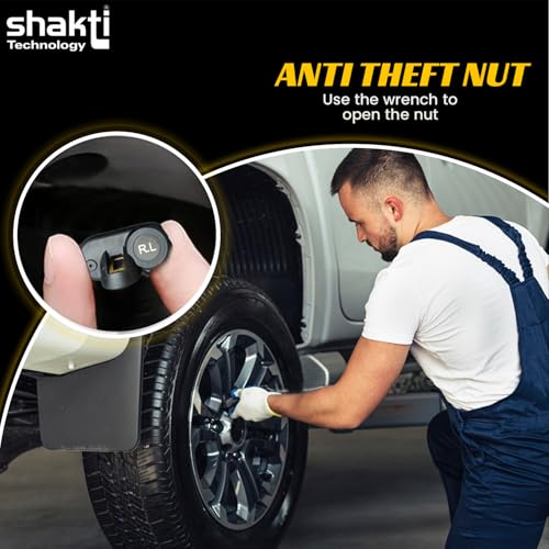 Shakti Technology USB/Solar Charging TPMS - Internal Tire Pressure Monitoring System for Car With Digital Display - Real-Time Alerts for All Cars - Image 5
