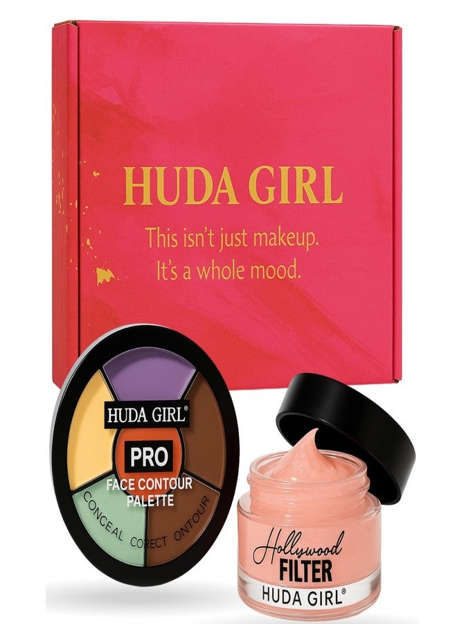 HUDA GIRL 3-in-1 Bright Concealer & Color Corrector with Face Primer| Full Coverage, Long-Lasting, Hydrating Formula for Flawless, Crease-Free Finish | Suitable for All Skin Types - Image 1
