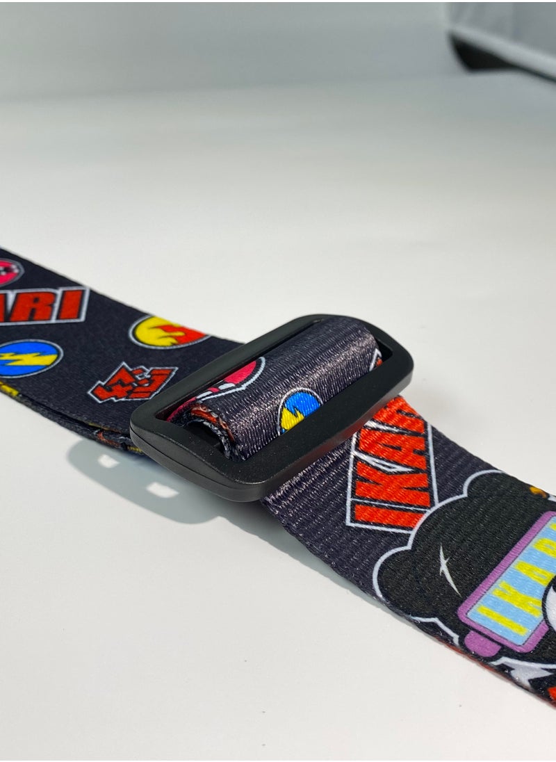 IKARIKUMA Guitar Strap – Double-Sided Color Print, Adjustable & Durable, Fits All Guitars
