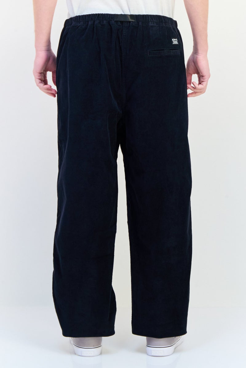 Levi's Men Regular Fit Textured Corduroy Pants, Black  - Image 3