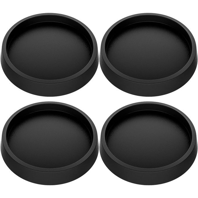 Furniture CoastersCaster CupsFurniture Leg Protectors 25 Inch 4pcs Rubber Pads no Slip for Hardwood Floors Black