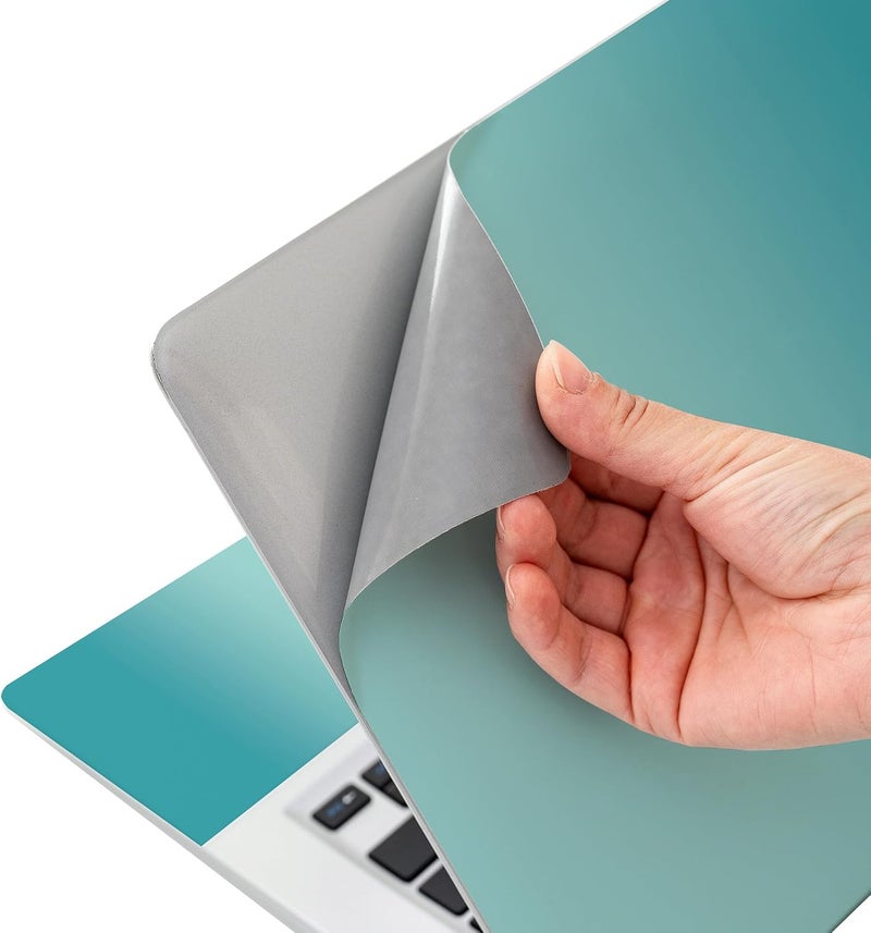 AORTDES Laptop Skin Sticker Decal 15-15.6 Inches, Universal Reusable Vinyl Sticker for 12.1 13 13.3 14 15.4 Inches Netbook/Notebook PC, Waterproof & Scratch-Resistant (Ocean Blue - Gradient) - Image 5