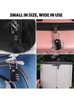 Generic TSA Approved Luggage Combination Locks(2 Pack,black) Combination Padlock with Alloy Body TSA Lock for Travel Bag, Suit Case, Lockers, Gym, Bike Locks or Other  - Image 4