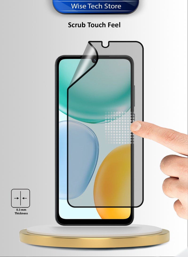 دبليو تيك هاتف Honor X5c 4G 2025 بحماية شاشة سيراميك نانو فاخرة بالتغطية الكاملة والغراء الكامل ومضادة للانكسار (MSCNMN) - شفاف/أسود - Image 4