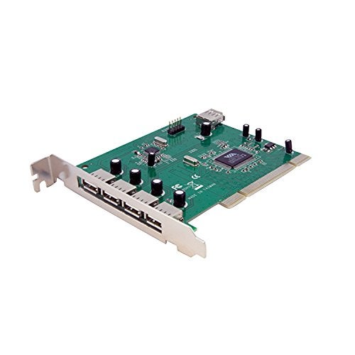 Startech.com StarTechcom 7 Port PCI USB Card Adapter PCI to USB 20 Controller Adapter Card Full Profile Expansion Card TAA PCIUSB7 - Image 1