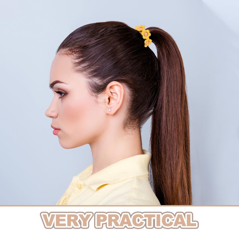 4 Pcs Baby Headbands Floral Hair Ties For Newborns Soft Nylon Hair Accessories - Image 4