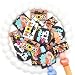 Ibuclein 20PCSSet Silicone Focal Bead Phrase Series Loose Beads Accessory for DIY Keychains Bracelet Necklace Pens Lanyard Making - Image 2