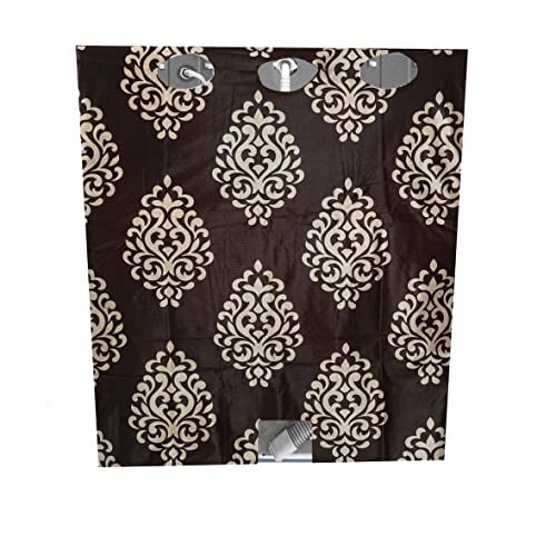 KANUSHI Industries® Floral Design Top Load Semi Automatic Washing Machine Cover (Suitable For 6 Kg, 6.5 kg, 7 kg, 7.5 kg) (WASMAC-FLORAL-BROWN-SEMI-01) - Image 4
