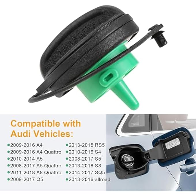 ريحني غطاء الوقود لعربات A4 20112016 A5 A8 Q5 غطاء خزان الوقود 20082016 غطاء السيارة ملحقات السيارة قفل خزان الوقود A6 - Image 2