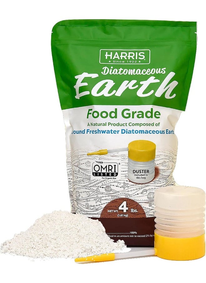 Harris - Diatomaceous Earth Food Grade, 4Lb With Powder Duster Included In The Bag - Image 1