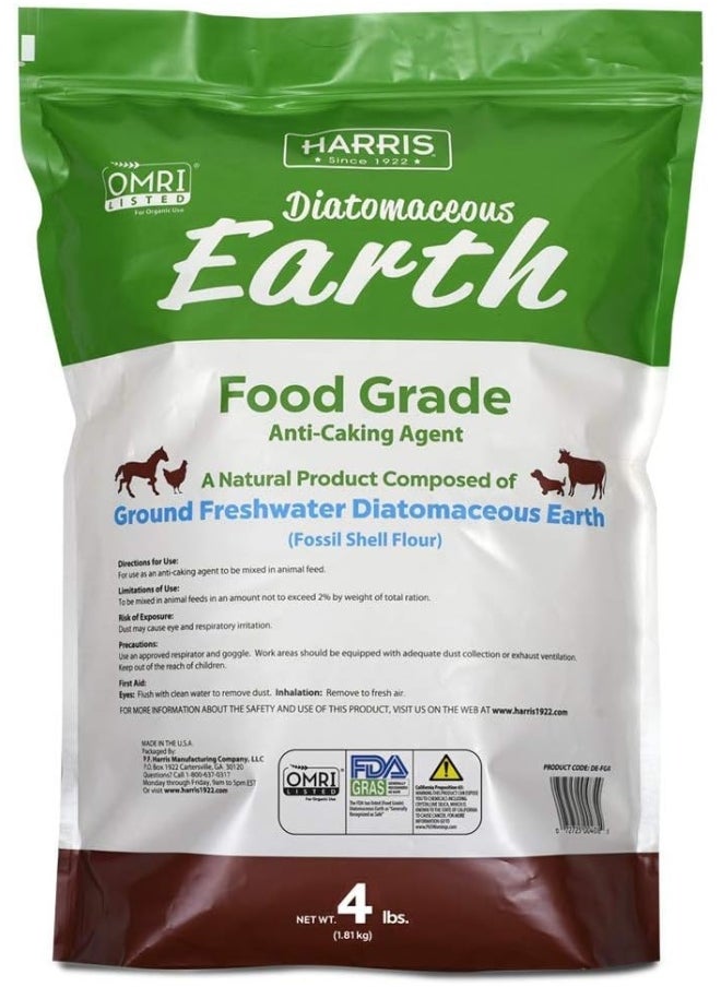 Harris - Diatomaceous Earth Food Grade, 4Lb With Powder Duster Included In The Bag - Image 1