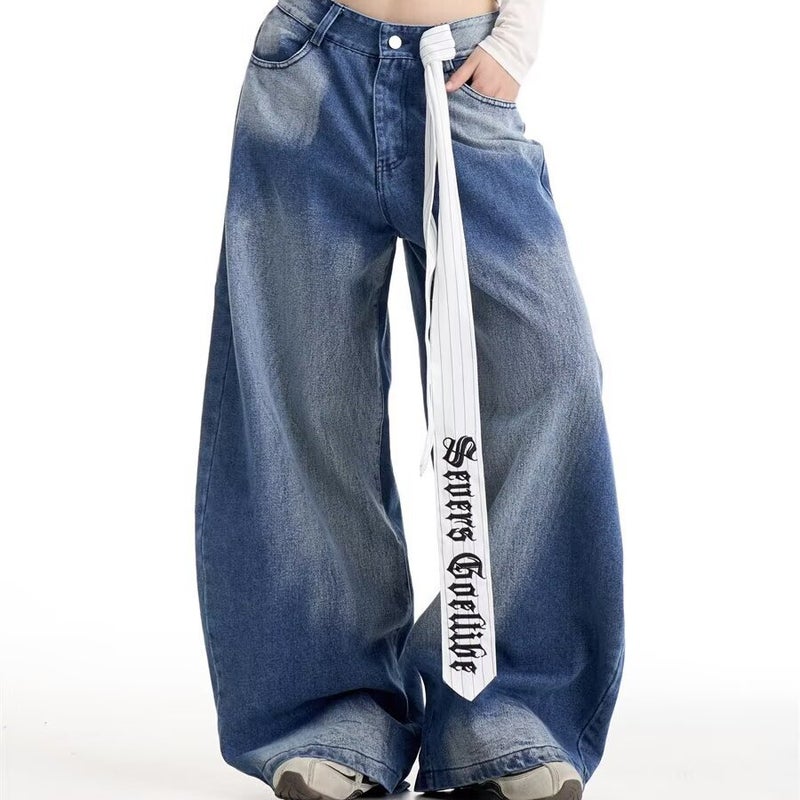 Unisex Classic Denim Jeans Loose Fit Daily Outdoor Wear - Image 5