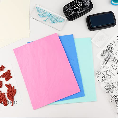 Briartw 3-Pack Stamp Shammy Cleaning Cloth - Super Absorbent Suede Cloth for Stamp Cleaner,Glass Mat and Craft Supplies,Reusable Stamping Tool, 6x8 Inch (Pink, Blue, Green) - Image 4