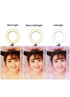 General Spot Desktop Fill Light Short Video Shooting Light 10 Inch Beauty Light Live Beauty Light-Color:26cm Fill Light + Tripod + Bluetooth Remote Control  - Image 4