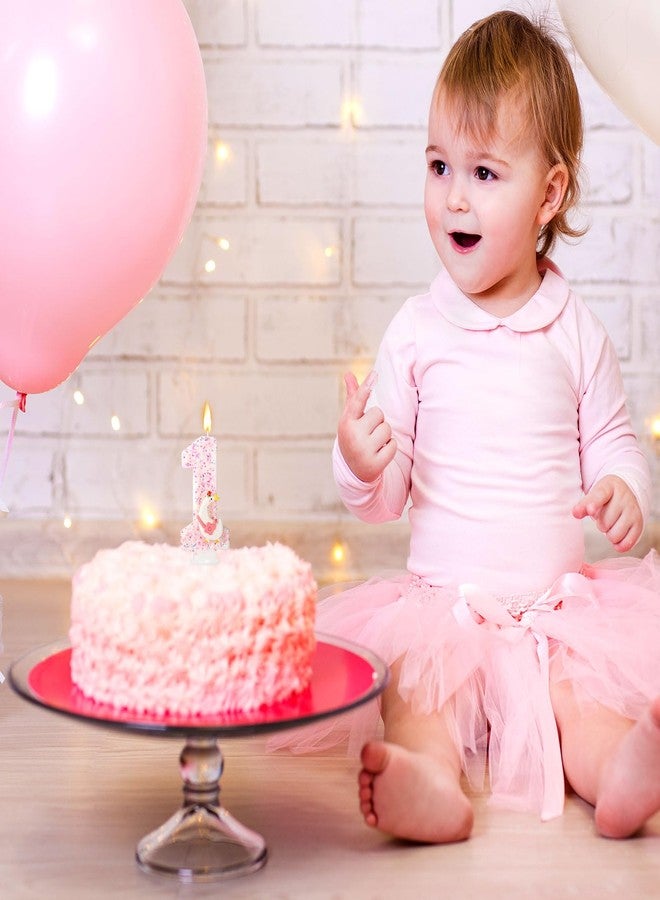 Fukaisu One Silly Goose Birthday Candle, Adorable Number 1 Cake Cupcake Candle Topper for Baby Boy Girl Pink Birthday Decorations - Image 4