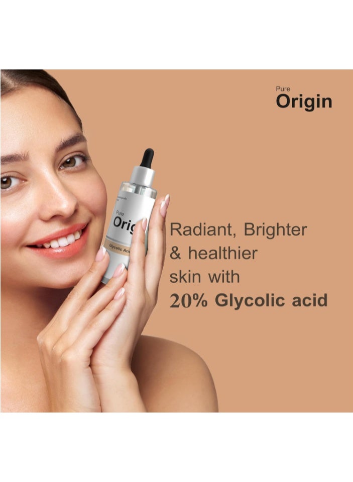 PURE سيروم حمض الجليكوليك 20% من بيو أورجين 30 مل - Image 2