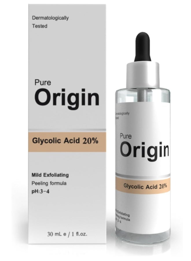 PURE سيروم حمض الجليكوليك 20% من بيو أورجين 30 مل - Image 1