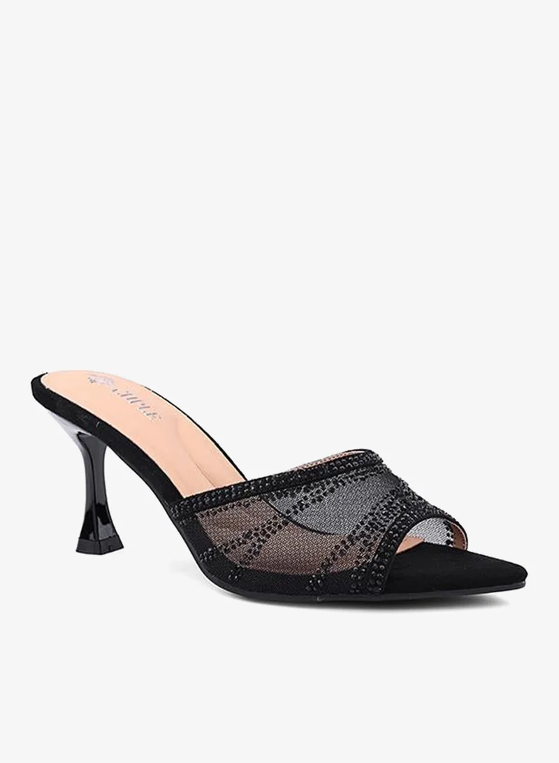 كابلي صنادل بكعب أنيقة للسيدات