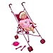 Lissi Doll Umbrella Stroller Set with 16 Doll Role Play Toy Folds up Compactly For Ages 4 and up - Image 2