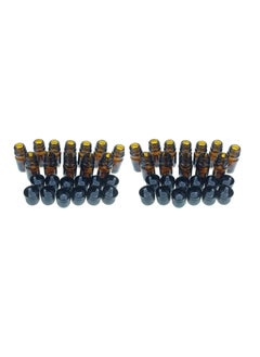 mEssentials mEssentials 24 Pack of 10ml Amber Glass Bottles with Euro Dropper Caps - Great for Essential Oils, Perfumes and DIY Aromatherapy - Easy to Fill, Clean and Reuse - Protective and Durable  - Image 1