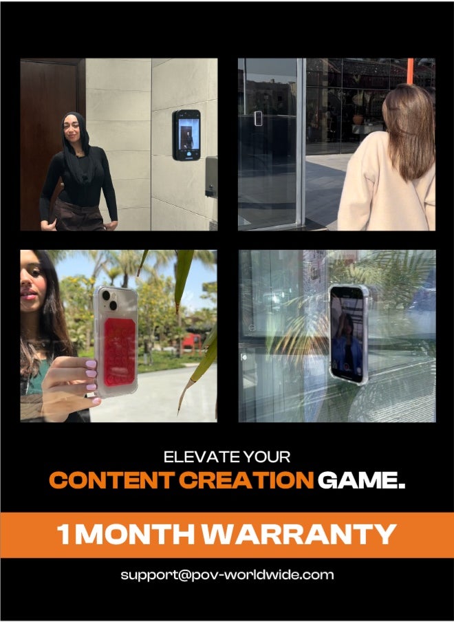 بي أو في POV Glassy – لاصقة تثبيت الموبايل على الزجاج والمرايا - أسود  - Image 5