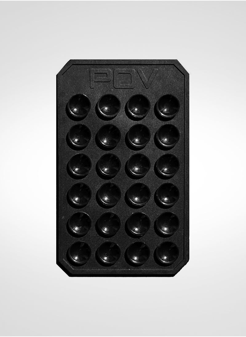 بي أو في POV Glassy – لاصقة تثبيت الموبايل على الزجاج والمرايا - أسود  - Image 2