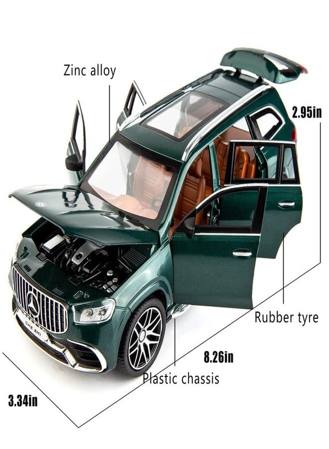 Arthasya Model 1:24 Mercedes Benz GLS63 AMG Model Alloy Metal Pull Back Die-cast Car Openable Doors with Sound and Light Vehicle Car Toy for Kids - Multicolor - Image 2