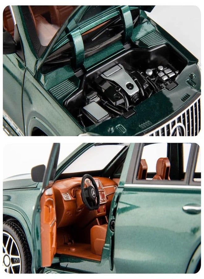 Arthasya Model 1:24 Mercedes Benz GLS63 AMG Model Alloy Metal Pull Back Die-cast Car Openable Doors with Sound and Light Vehicle Car Toy for Kids - Multicolor - Image 4