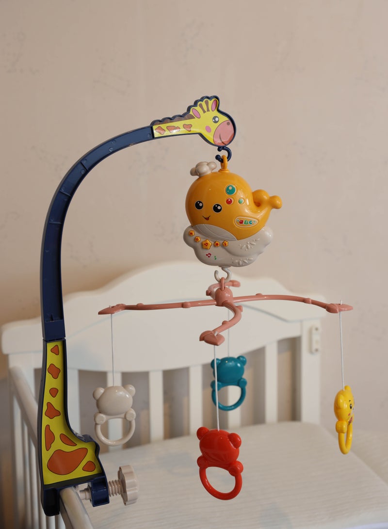 Rotating musical bells for the crib with small hanging dolls  - Image 1